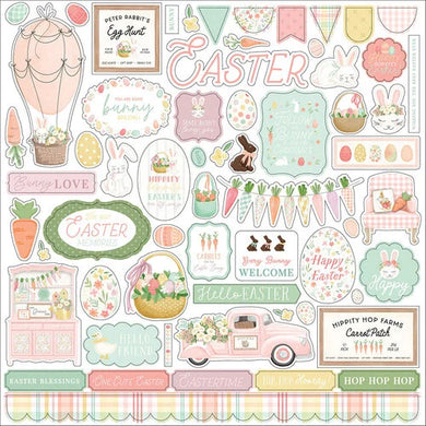 Here Comes Easter 12x12 Cardstock Stickers