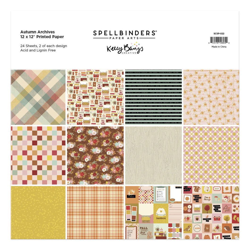Spellbinders | Autumn Archives - 12x12 Printed Paper Pack