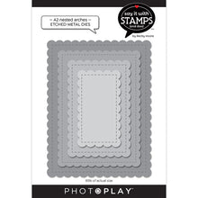 Load image into Gallery viewer, Photoplay Paper | Say It With Stamps - A2 Nested Stitched Scallops Metal Die Set