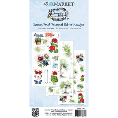 49 & Market | Summer Porch Garden | Botanicals Rub-Ons