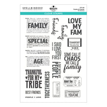 Load image into Gallery viewer, Spellbinders | Esther Glas - Family &amp; Friends Clear Stamp Set