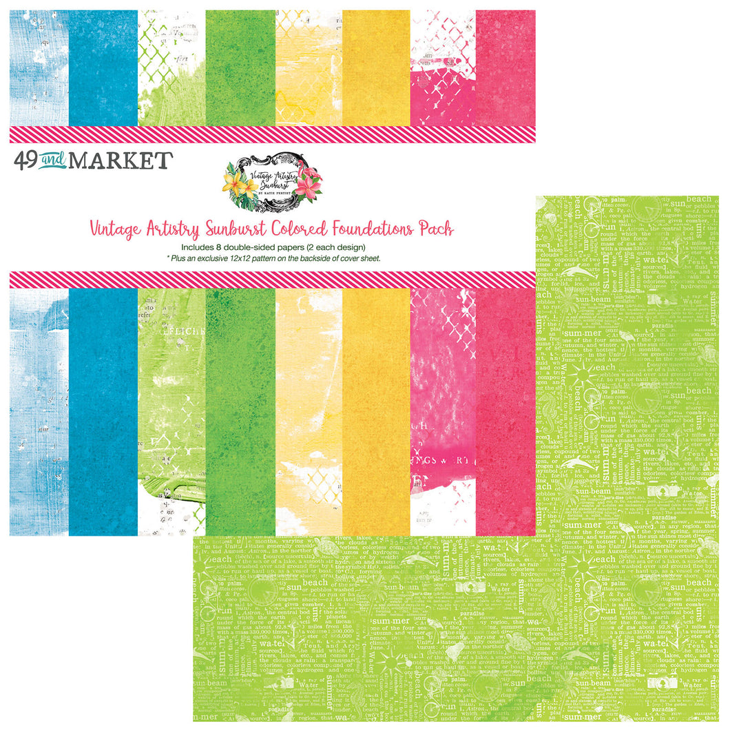 49 & Market Vintage Artistry Sunburst Colored Foundations Pack