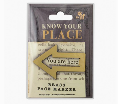Know Your Place Page Marker - Brass