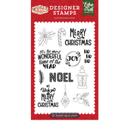 Echo Park | The Magic of Christmas - HO HO HO 4x6 Photopolymer Stamp Set