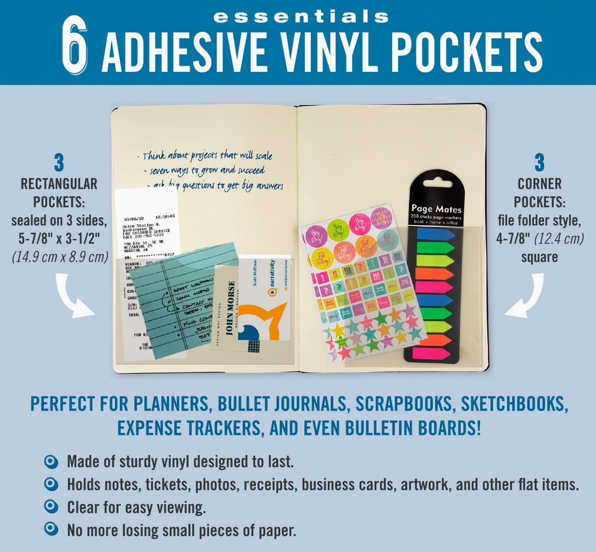 Adhesive Vinyl Pockets – Layle By Mail