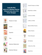 Load image into Gallery viewer, plan.on.it  Weekly Planner - Choose from one of 16 Cover Designs