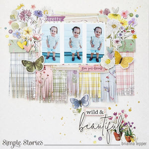 Simple Stories | Simple Vintage Meadow Flowers Collection | Sticker Book