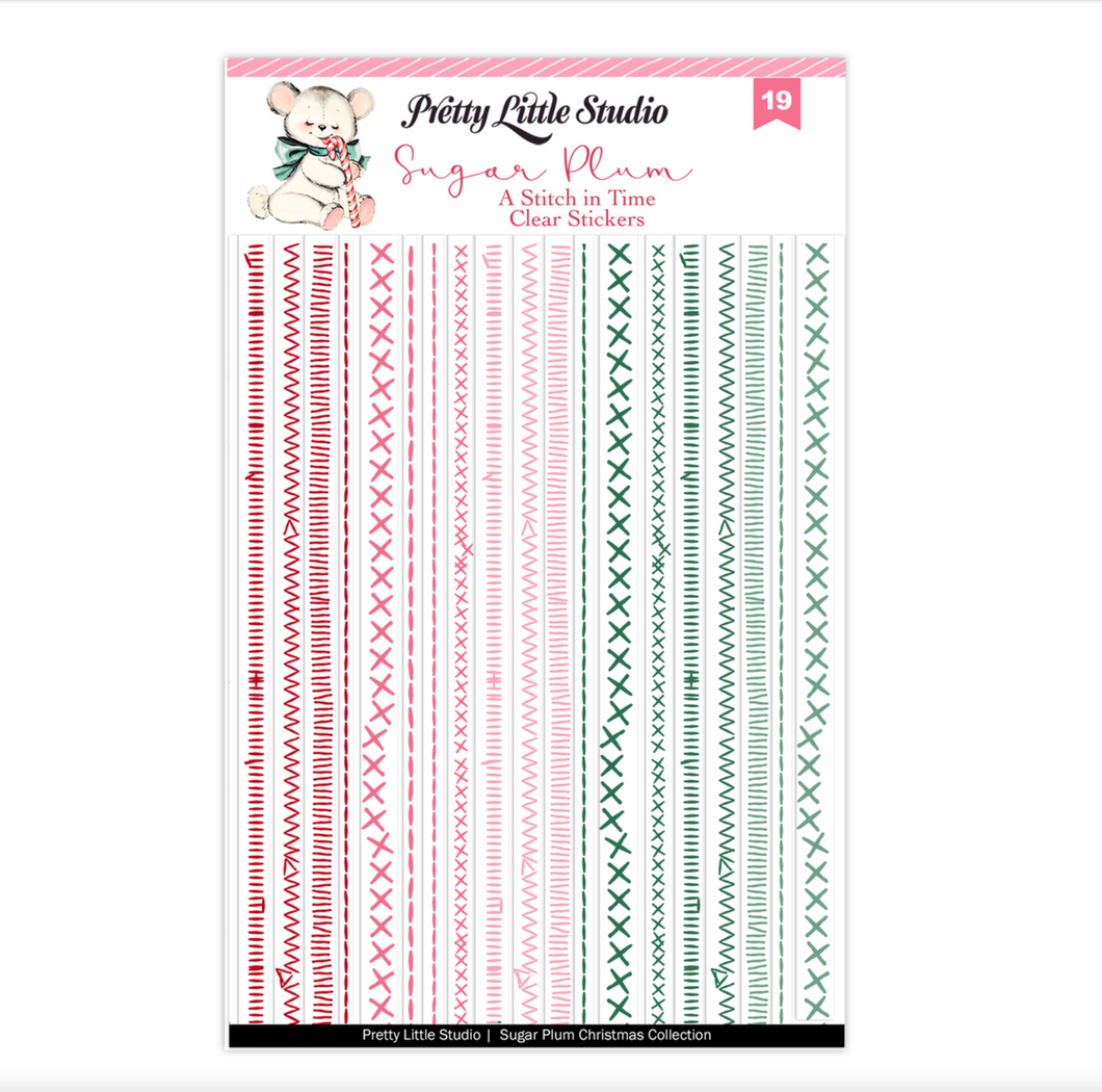 Pretty Little Studio | Sugar Plum - A Stitch in Time Stickers Clear