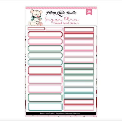 Pretty Little Studio | Sugar Plum - Frosted Label Stickers