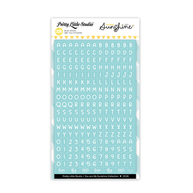 You Are My Sunshine Collection | Blue Moon | Mini ABC Stickers