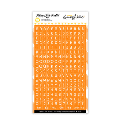 You Are My Sunshine Collection | Orange Crush | Mini ABC Stickers