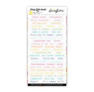 You Are My Sunshine Collection | Berry Sweet | White Stickers