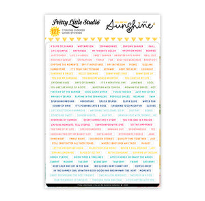 You Are My Sunshine Collection | Chasing Summer | White Stickers