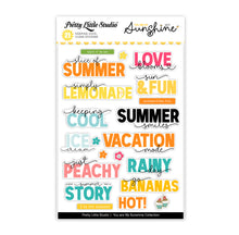 Load image into Gallery viewer, You Are My Sunshine Collection | Keeping Cool Words | Clear Stickers