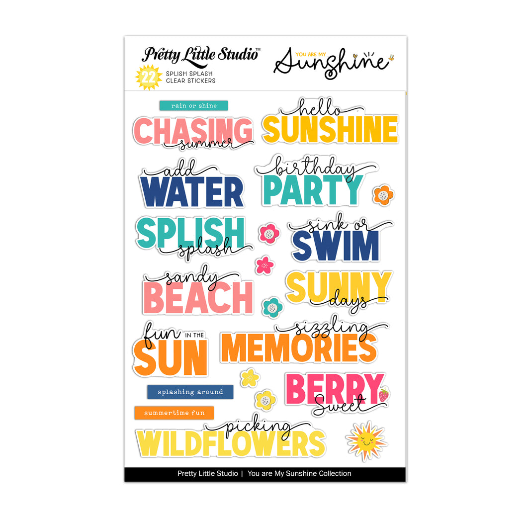 You Are My Sunshine Collection | Splish Splash | Word Stickers