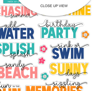 You Are My Sunshine Collection | Splish Splash | Word Stickers