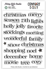 Load image into Gallery viewer, Comfort &amp; Joy | Holly Jolly Words | Clear Stickers