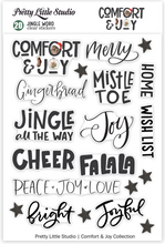 Load image into Gallery viewer, Comfort &amp; Joy | Jingle Words | Clear Stickers