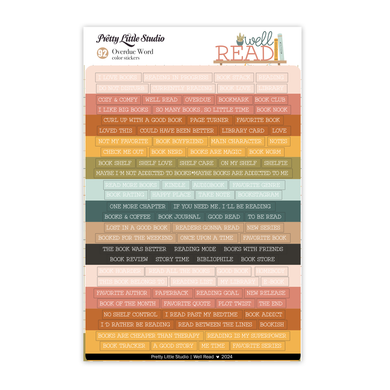 Well Read Collection - Overdue Word - Color Stickers