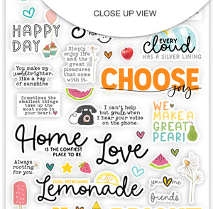 You Are My Sunshine Collection | Simply Enjoy Words | Clear Stickers