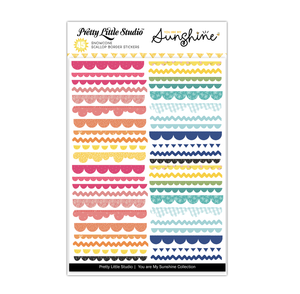 You Are My Sunshine Collection | Snowcone Scallop Borders | Stickers