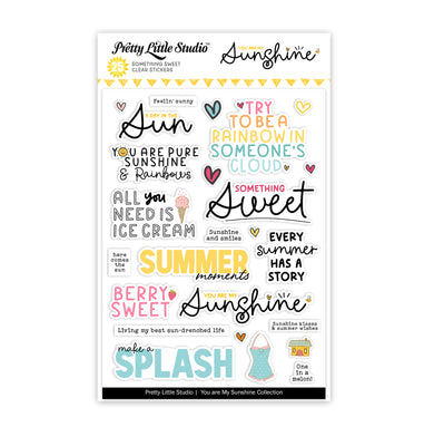 You Are My Sunshine Collection | Something Sweet Words | Clear Stickers