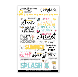 You Are My Sunshine Collection | Something Sweet Words | Clear Stickers