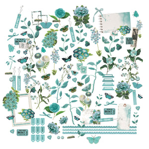 49 & Market Color Swatch Mini Laser Cut Outs - Teal