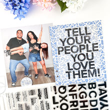 Load image into Gallery viewer, Timmy Alpha - 6x8 Stamp Set