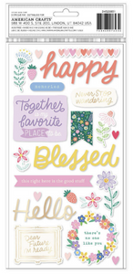 Poppy & Pear Collection - Thickers Phrase Stickers