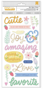 Poppy & Pear Collection - Thickers Phrase Stickers