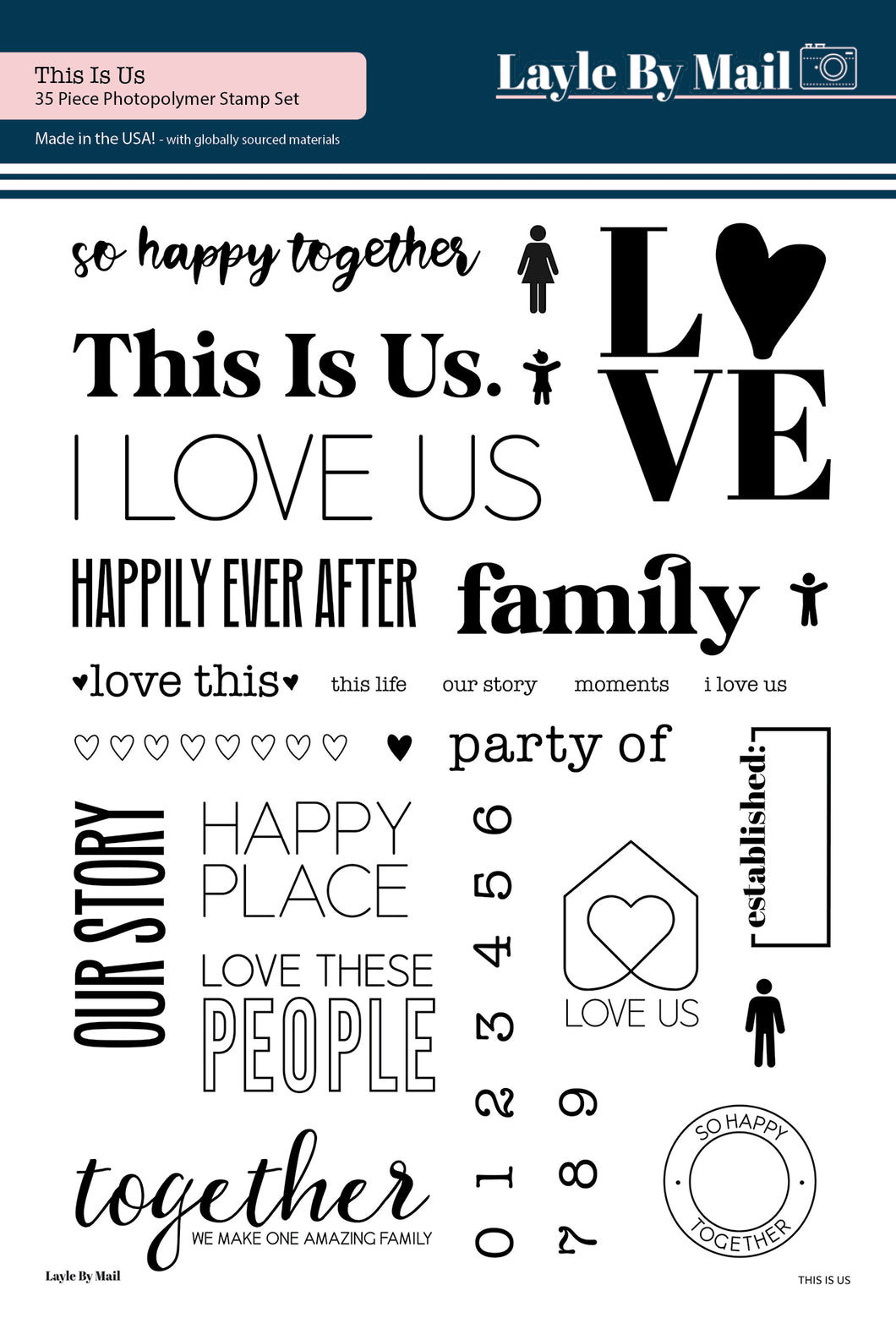 This is Us 6x8 Stamp Set