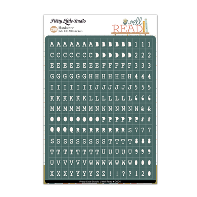 Well Read Collection - Hardcover - Jade - Mini ABC Stickers