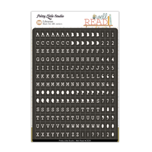 Load image into Gallery viewer, Well Read Collection - Librarian - Black - Mini ABC Stickers