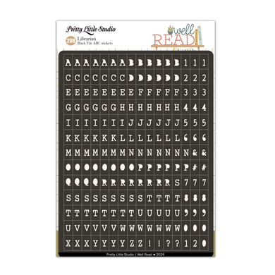 Well Read Collection - Librarian - Black - Mini ABC Stickers