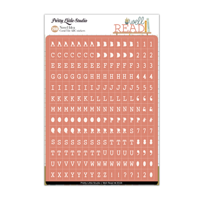 Well Read Collection - Novel Idea - Coral - Mini ABC Stickers