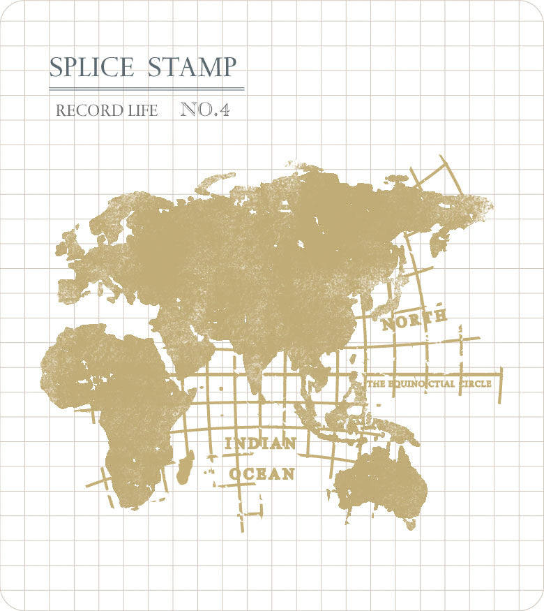 MU Record Stamp - World Map (04)
