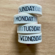 Cute Handwritten Day of the Week Washi Tape