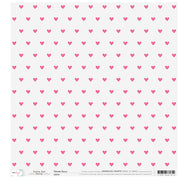 Pink Hearts 12x12 Printed Clear Acetate