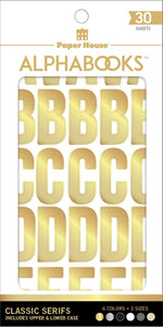 Paper House | Alphabooks Alphabet Stickers - Classic Block