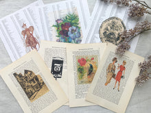 Load image into Gallery viewer, Vintage Printed Book Pages for Junk Journaling and Collage