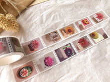 Load image into Gallery viewer, Dahlias Perforated Stamp Washi Tape