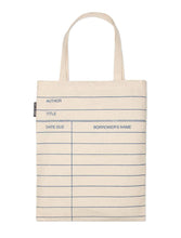 Load image into Gallery viewer, Library Card Canvas Tote Bag