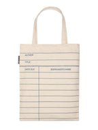 Library Card Canvas Tote Bag