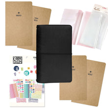 Load image into Gallery viewer, Traveler&#39;s Notebook Starter Kit - with Black Traveler&#39;s Notebook