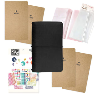 Traveler's Notebook Starter Kit - with Black Traveler's Notebook