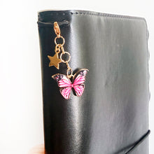 Load image into Gallery viewer, Butterfly Gold Star Charm Set