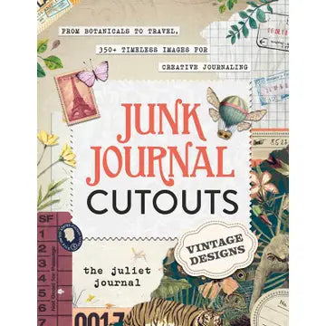Junk Journal Cutouts Book: Vintage Designs