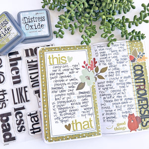 List Builder - Opposites Attract 6x8 Stamp Set