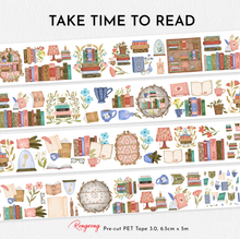 Load image into Gallery viewer, Rongrong | Take Time To Read Pre-cut PET Tape - 3.O